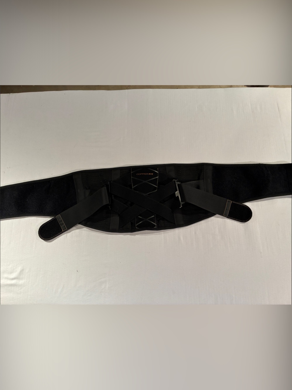 Men’s Black Support Belt with Adjustable Straps